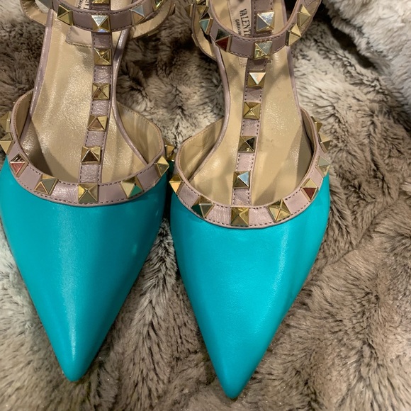 Valentino Rockstud Mid Heel Ankle strap pumps - Picture 3 of 6